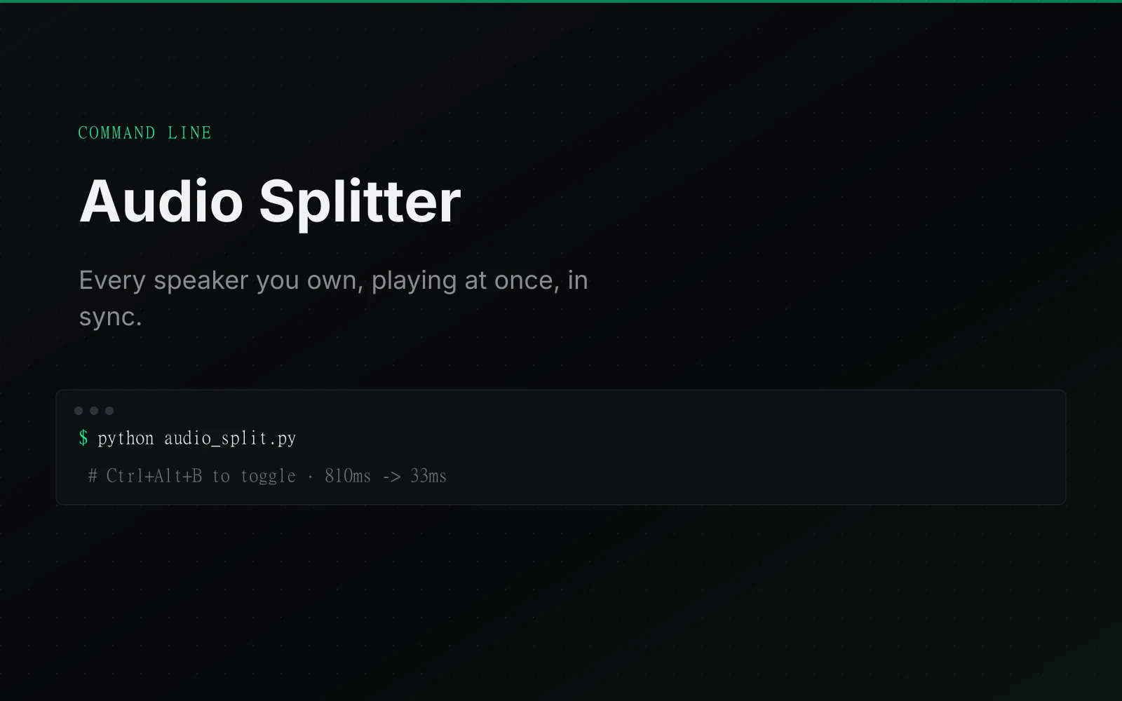 Audio Splitter screenshot